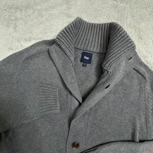 GAP Gray Men's Cardigan Sweater